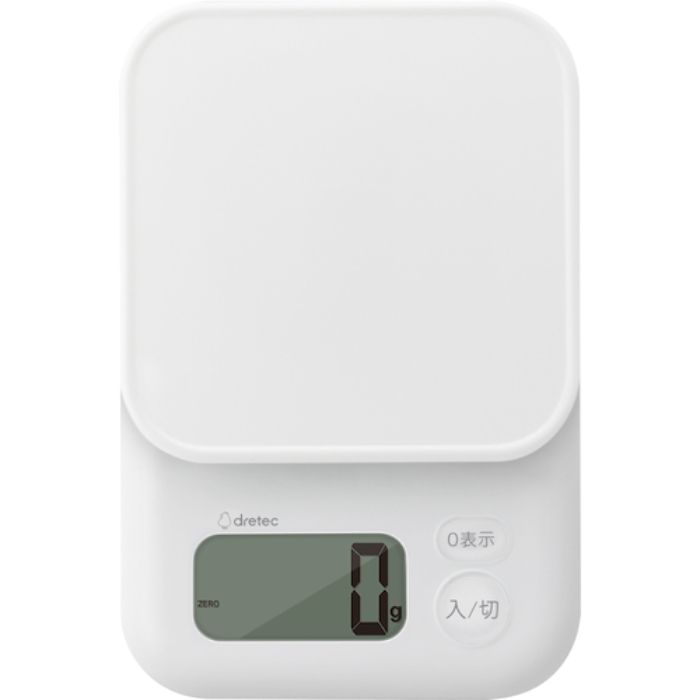 dretec デジタルスケール「ガナッシュ」3kg ホワイト(Tcode:4689473)