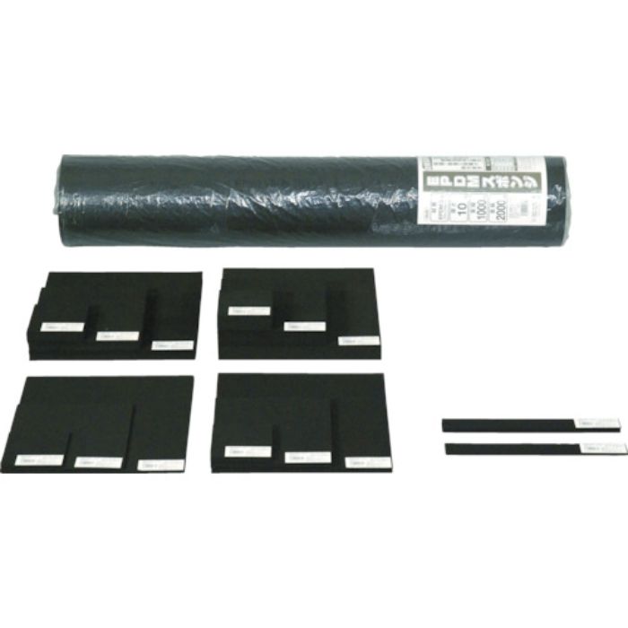 光 EPDMスポンジ 100X100 5t 黒(Tcode:4739451)