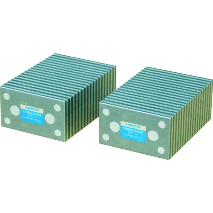 カネテック 角形チャックブロック 磁気誘導タイプ 1組2個入り(Tcode:1048813)
