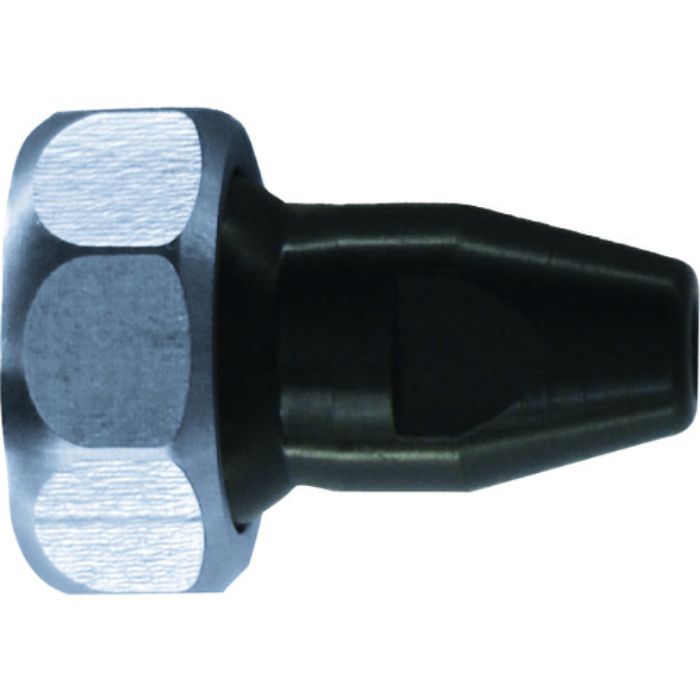 ヒルトライン ステンレス製クーラントホース(1/4ホースシステム)用樹脂製丸ノズル Φ3.2×穴数1(アジャストナット入り)(Tcode:1609047)