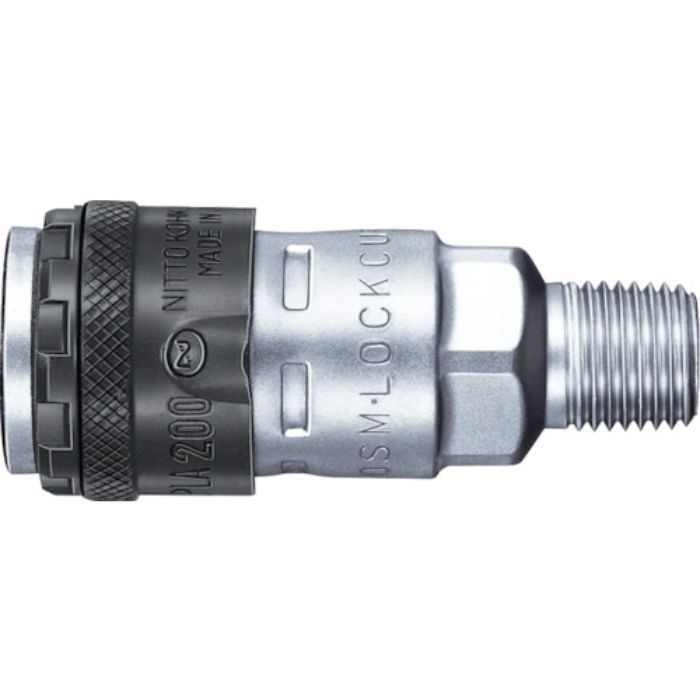 日東 ロックカプラ200(めねじ取付用ソケット) 相手側取付サイズRc1/4(78573)(Tcode:1134019)