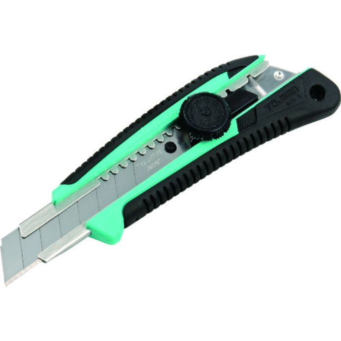 タジマ カッターナイフ ネジプロ グリ-L 緑 クリアケース入(Tcode:7965524)