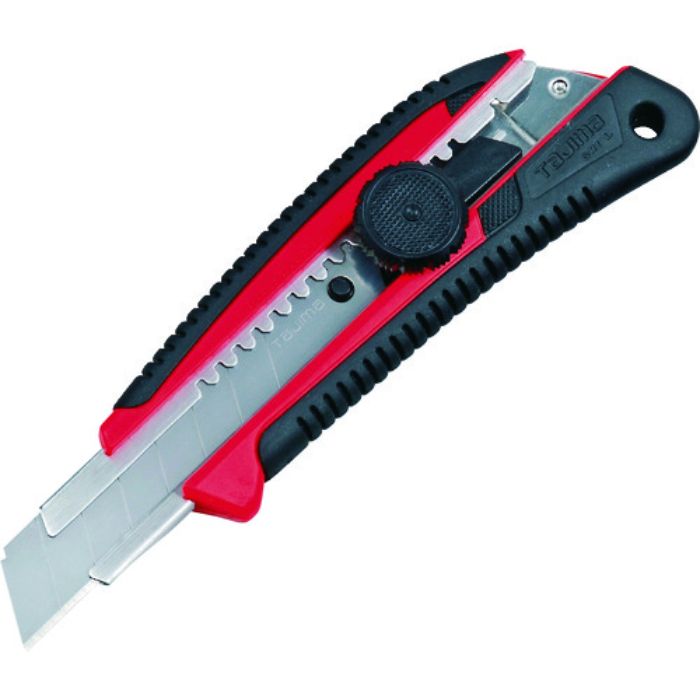 タジマ カッターナイフ ネジプロ グリ-L 赤 クリアケース入(Tcode:7965532)