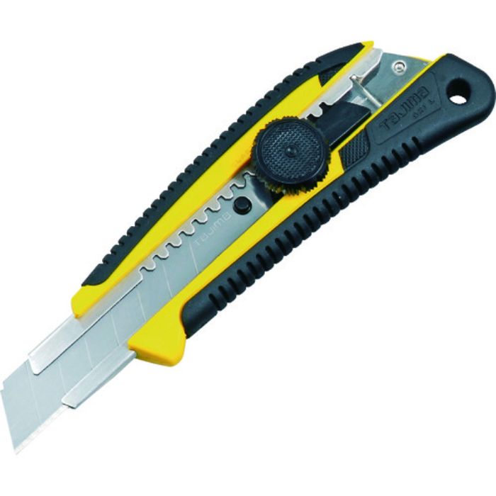 タジマ カッターナイフ ネジプロ グリ-L 黄 クリアケース入(Tcode:7965541)