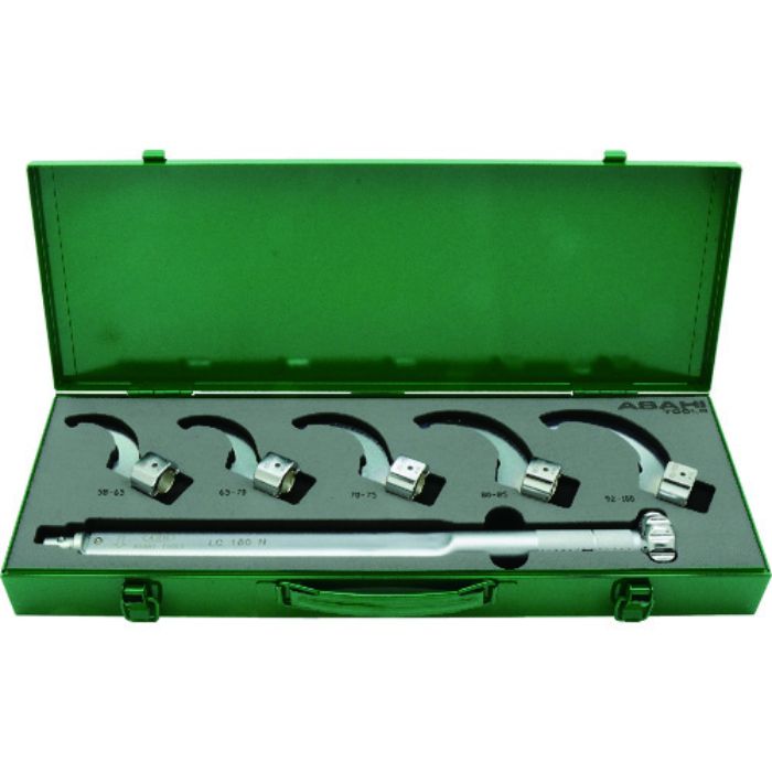 ASH トルクレンチ引掛スパナセットLC180N付 6pc(Tcode:8200210)