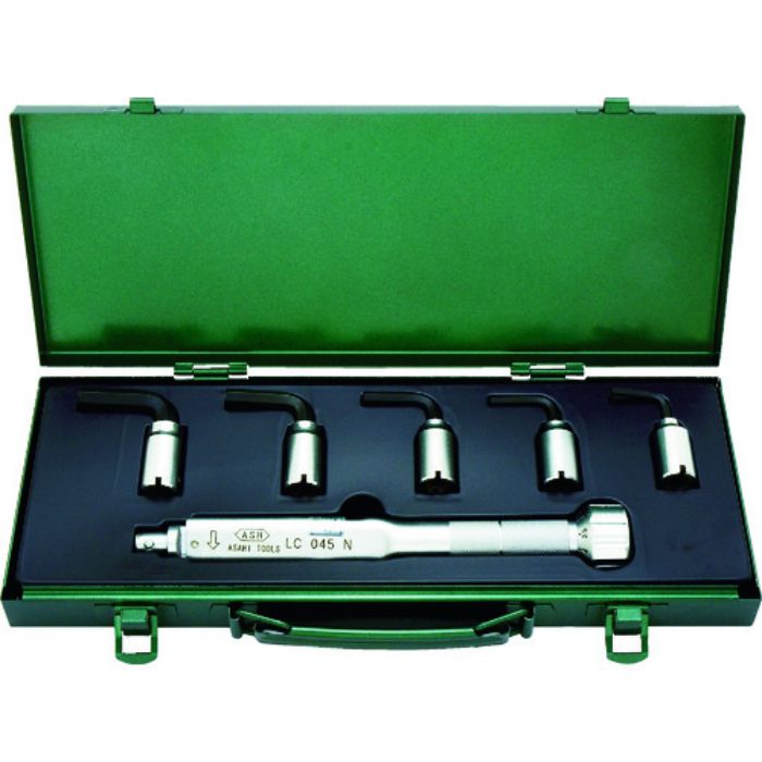 ASH トルクレンチ六角棒スパナヘッドセット LC045N+4-10mm(Tcode:8165351)