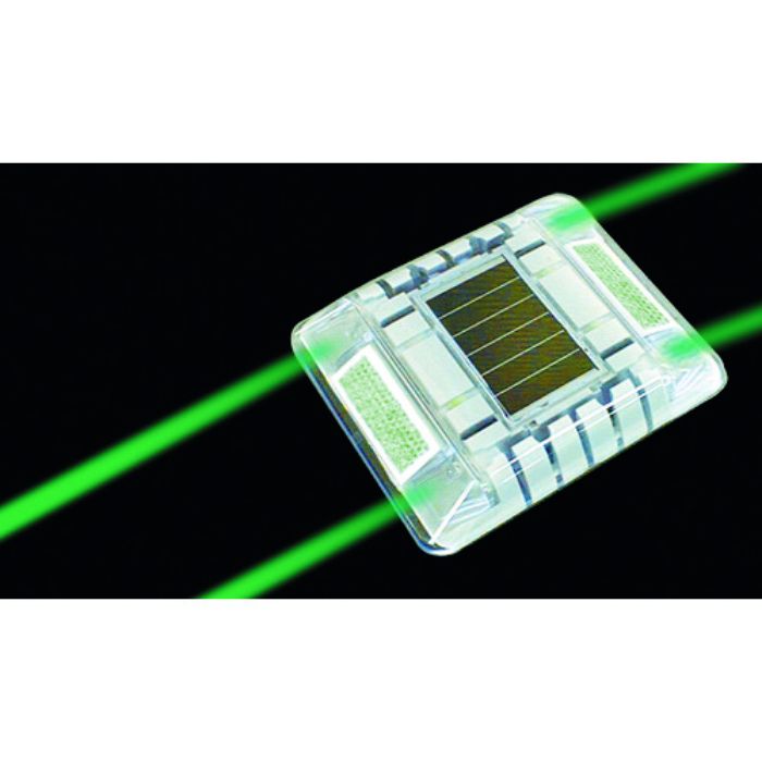 キャットアイ ルミナスアイ・マイティ ソーラー式常灯 両面 緑(Tcode:4953274)