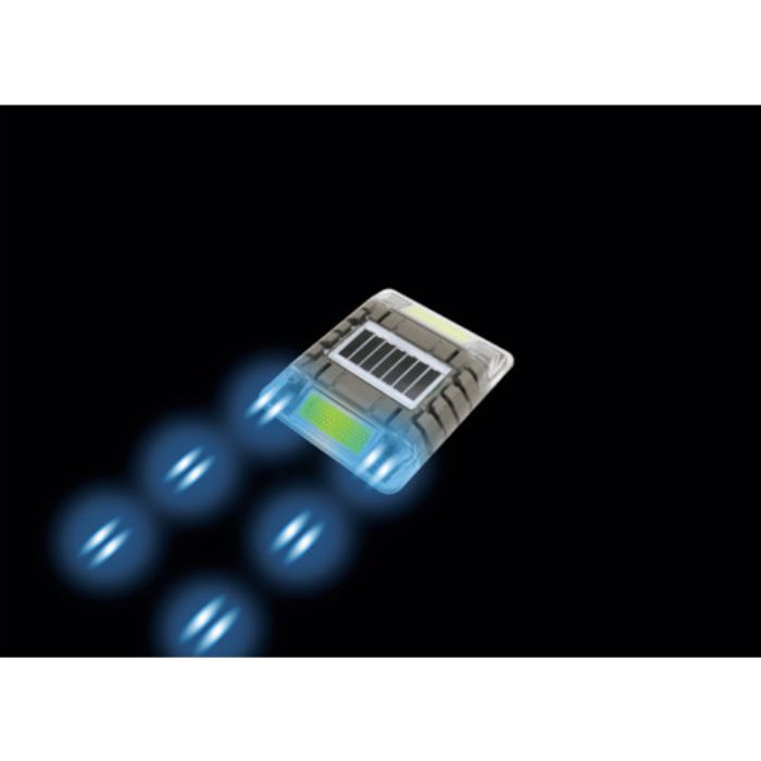 キャットアイ ルミナスアイ・マイティC 長寿命型ソーラー式点滅 片面 青(Tcode:2503683)