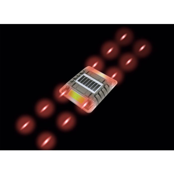 キャットアイ ルミナスアイ・マイティC 長寿命型ソーラー式点滅 両面 赤(Tcode:2503684)