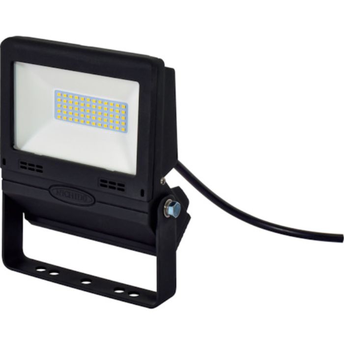 NICHIDO LED投光器 常設用フラットライト20W 黒(Tcode:3329508)