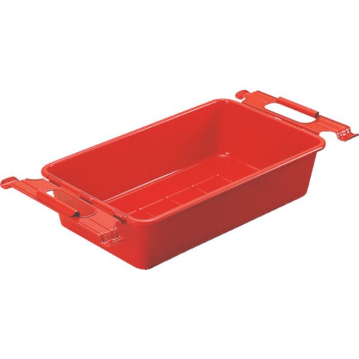 TRUSCO 取手付パーツBOX 有効内寸307X201X94 赤(Tcode:5072298)