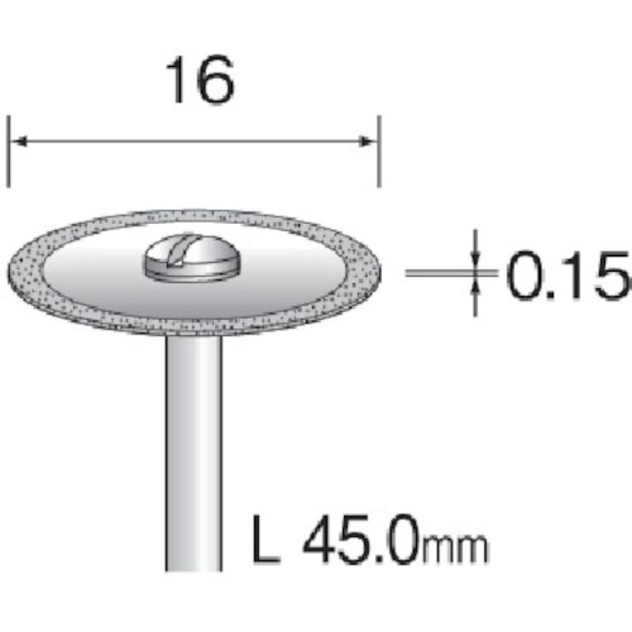 ミニモ 電着ダイヤモンドカッティングディスク Φ16(Tcode:8527880)