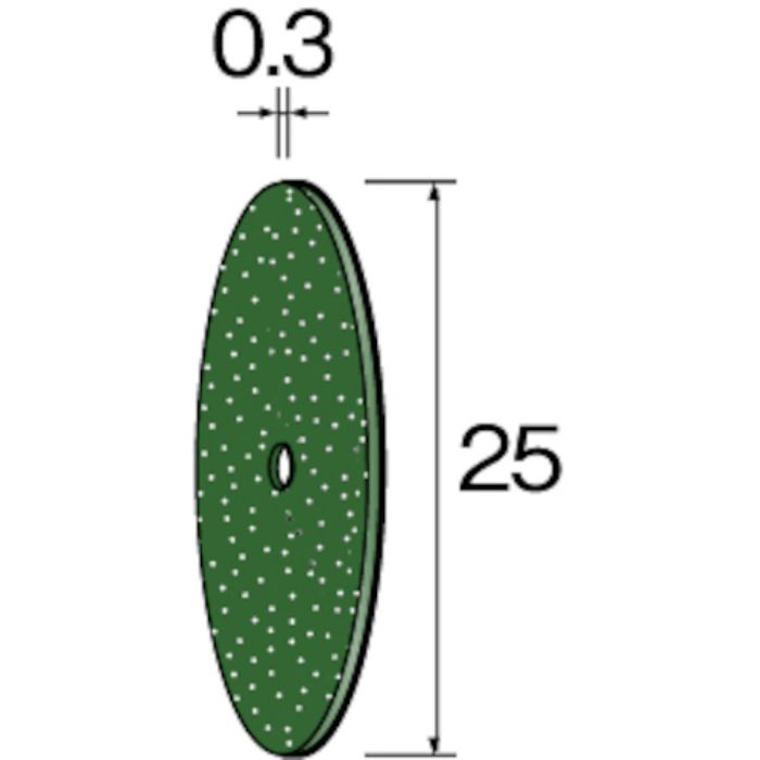 ミニモ カッティング砥石 GC φ25×0.3 (10枚入)(Tcode:8527088)