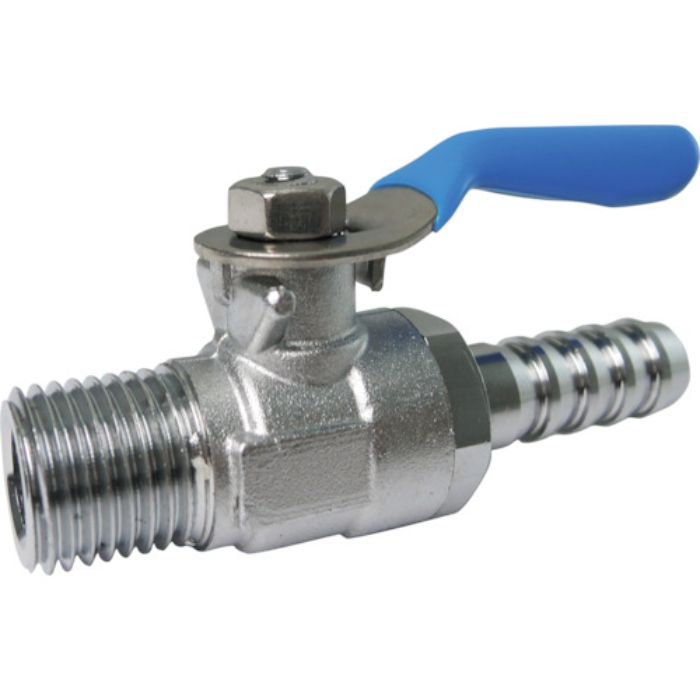 TRUSCO ミニボールバルブ ホースニップル型 R1/8×6mm(Tcode:5603208)