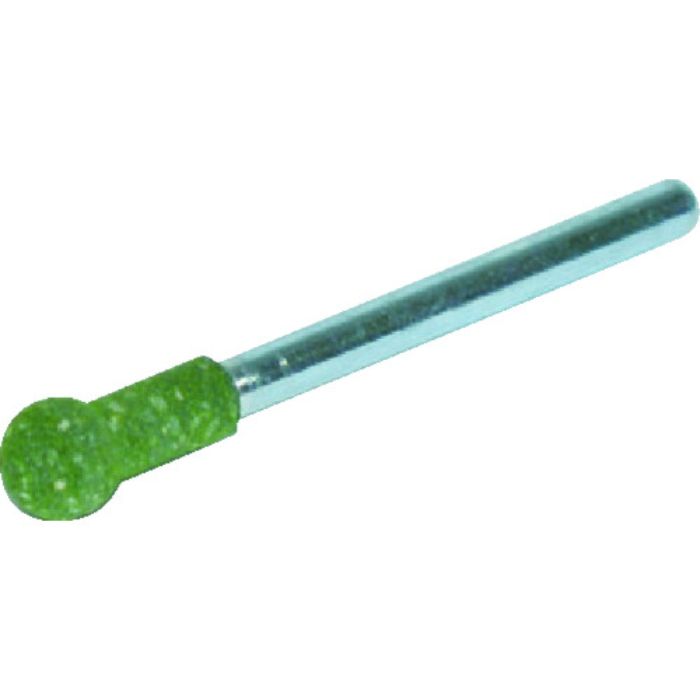 TRUSCO ゴム軸付砥石 球型 Φ6X軸3 120# 10本入(Tcode:8185125)