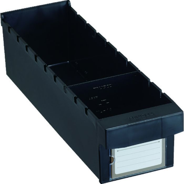 TRUSCO パーツケース WUW型 バンラックケースL型引出 導電タイプ 内寸111×418×H108(Tcode:2066140)
