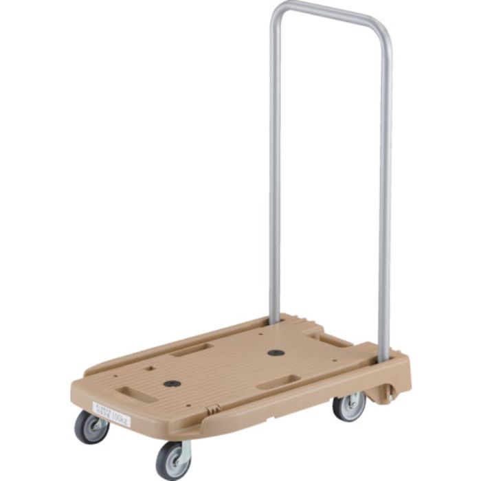 TRUSCO 樹脂台車 こまわり君 省音G車輪 600X390 ライトサンド 樹脂ストッパー付(Tcode:3377790)