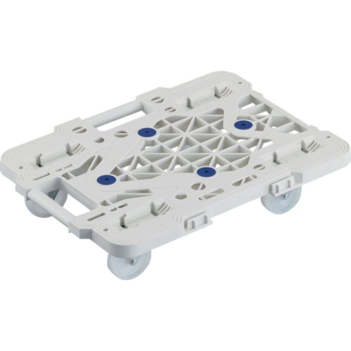 TRUSCO 樹脂製平台車 連結式ルートバン メッシュタイプ 515X385 ナイロン車輪 オール自在 白(Tcode:2322008)