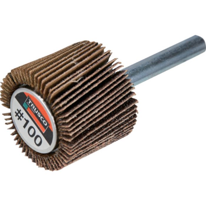 TRUSCO ミラクルフラップホイール 外径30X厚25X軸6 5個入 #100 100#(Tcode:1729527)
