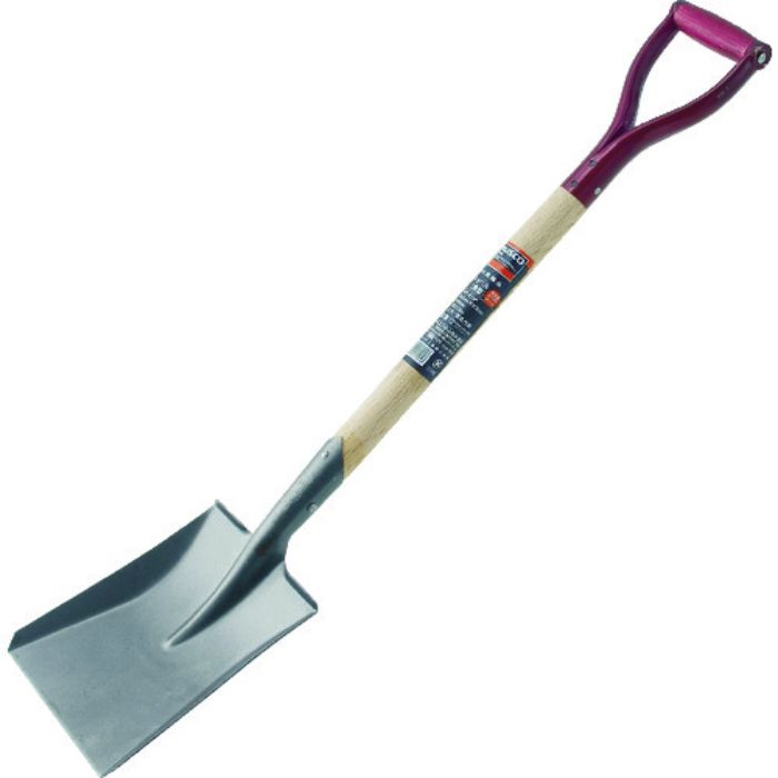 TRUSCO 木柄ミニショベル 角形 全長815mm(Tcode:3272737)