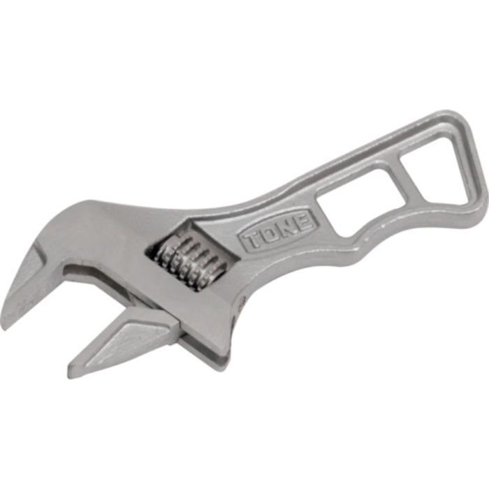 TONE ショートハイパーウォーム モンキーレンチ シルバー 全長110mm(Tcode:2571447)