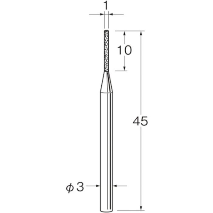 リューター 軸付電着ボラゾン砥石N1110(Tcode:1282079)