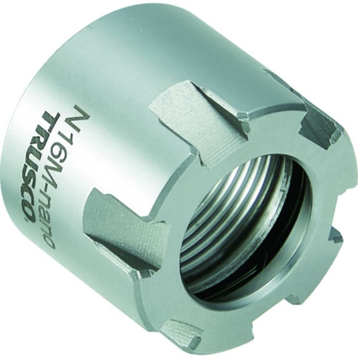 TRUSCO NC旋盤用ストレートシャンクコレットホルダ ERMナット M30XP1.0