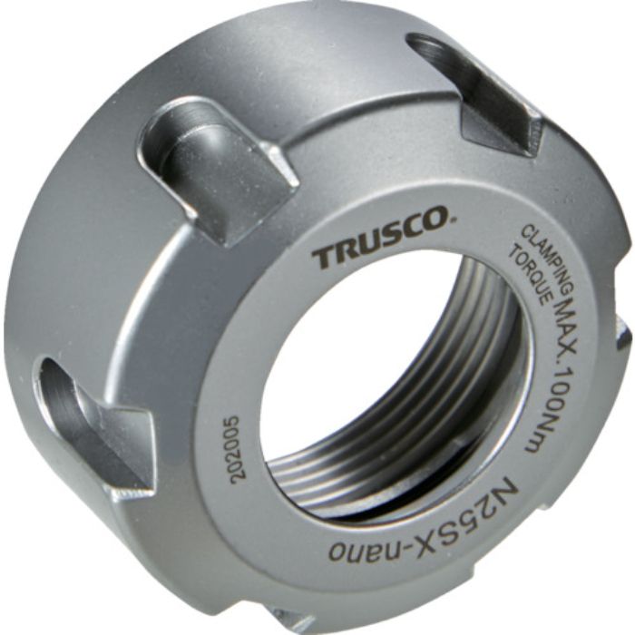TRUSCO NC旋盤用ストレートシャンクコレットホルダ ERナット M32XP1.5