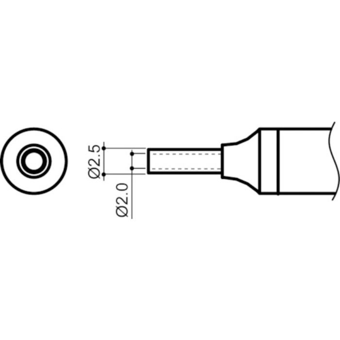 白光 ノズル 2mm(Tcode:8248367)