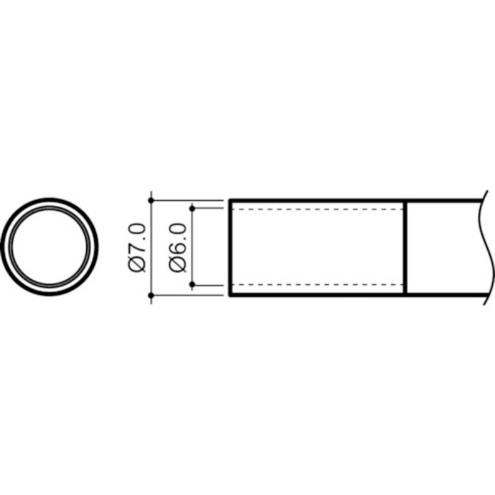 白光 ノズル 6mm(Tcode:8248369)