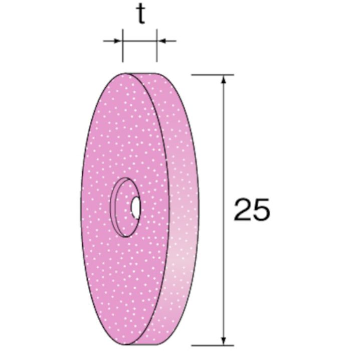 ミニモ PA砥石ホイール #120 (10個入) 外径25mm 幅4.8mm(Tcode:8527103)