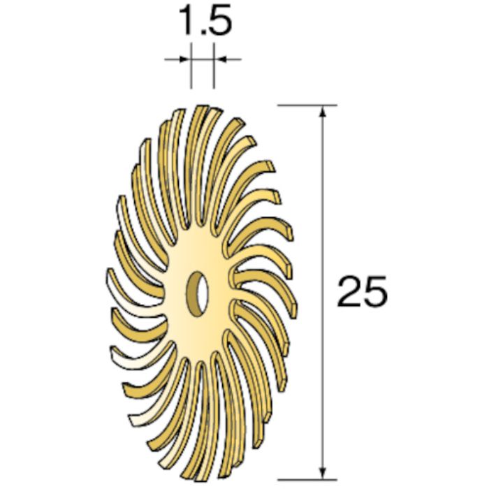 ミニモ ラバーブラシ #80 φ25 (20個入)(Tcode:8527134)