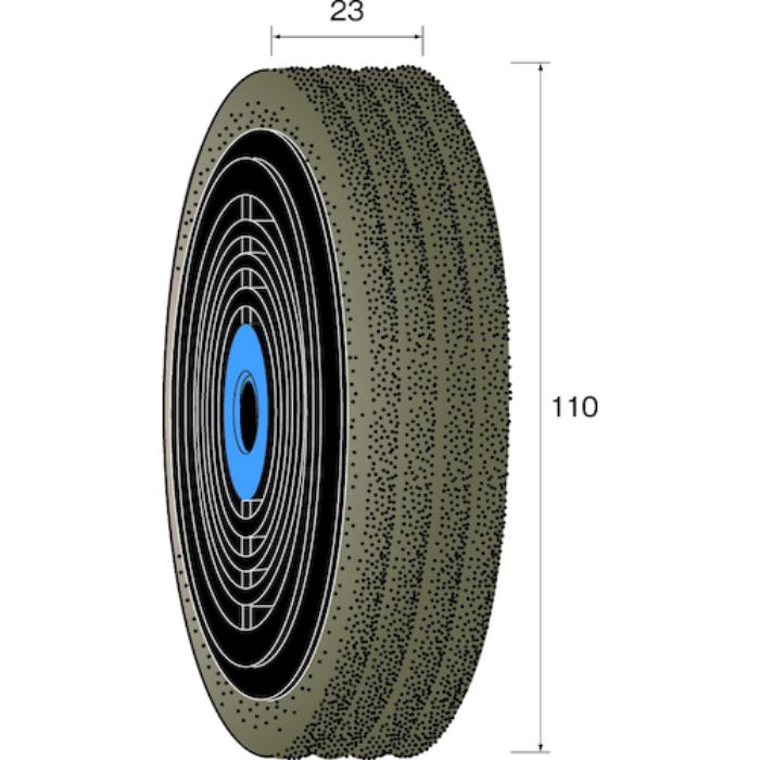 ミニモ リングバフホイール クッションサンダー #180 φ110(Tcode:8526178)