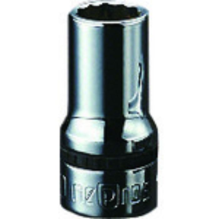 nepros 9.5sq.セミディープソケット(十二角) 対辺寸法8mm 差込角9.5mm 全長35mm(Tcode:8070922)