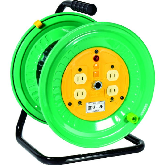 NICHIDO 空リール 100V コンセント4個付(Tcode:1955062)