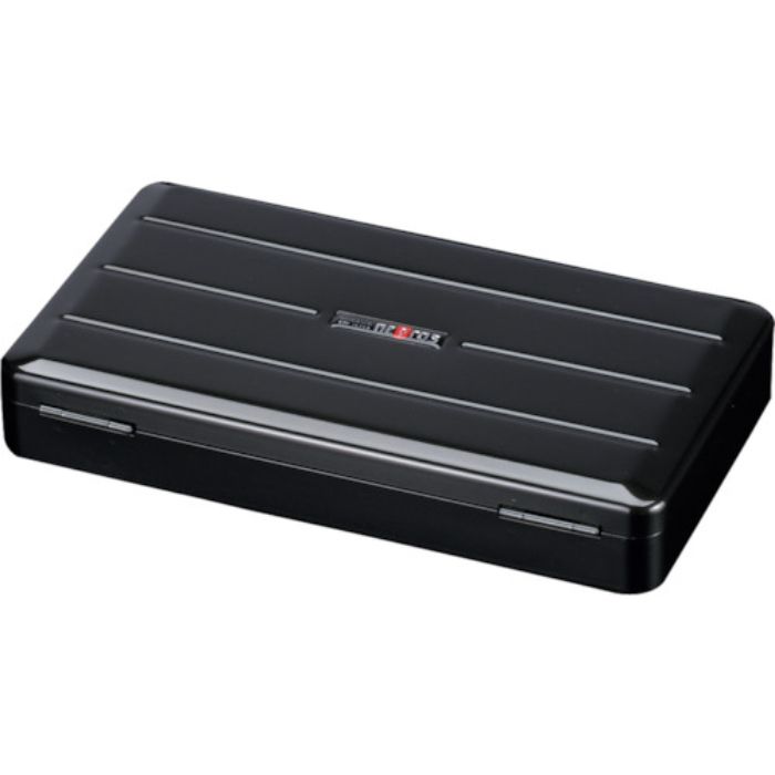 nepros スチール製工具箱 メタルケース ブラック 間口275×奥行150×高さ50mm(Tcode:1132158)