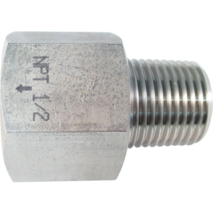 ASOH ステンレス製 変換内外ソケット 外PT1/2×内NPT1/2(Tcode:7956819)