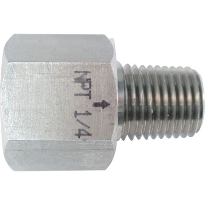 ASOH ステンレス製 変換内外ソケット 外NPT1/4×内PT1/4(Tcode:7956851)