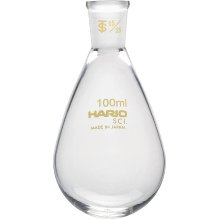 HARIO 共通摺合せなすフラスコ 100ml TS15/25(Tcode:3628328)