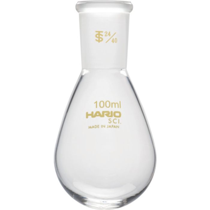 HARIO 共通摺合せなすフラスコ 100ml TS24/40(Tcode:3628326)