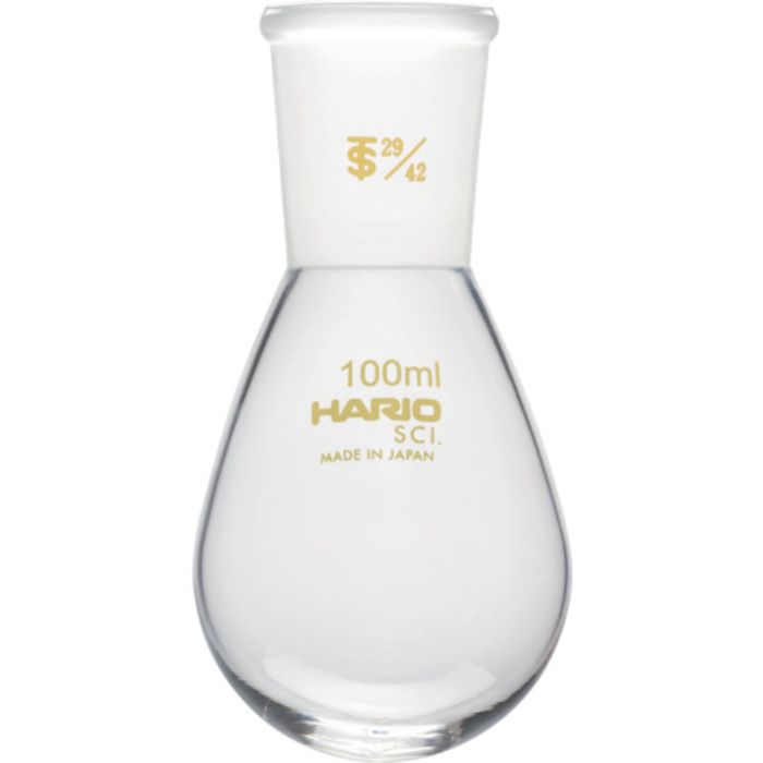 HARIO 共通摺合せなすフラスコ 100ml TS29/42(Tcode:3628327)