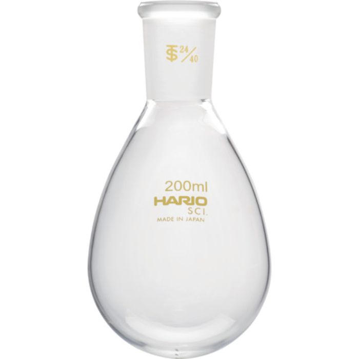 HARIO 共通摺合せなすフラスコ 200ml TS24/40(Tcode:3628325)