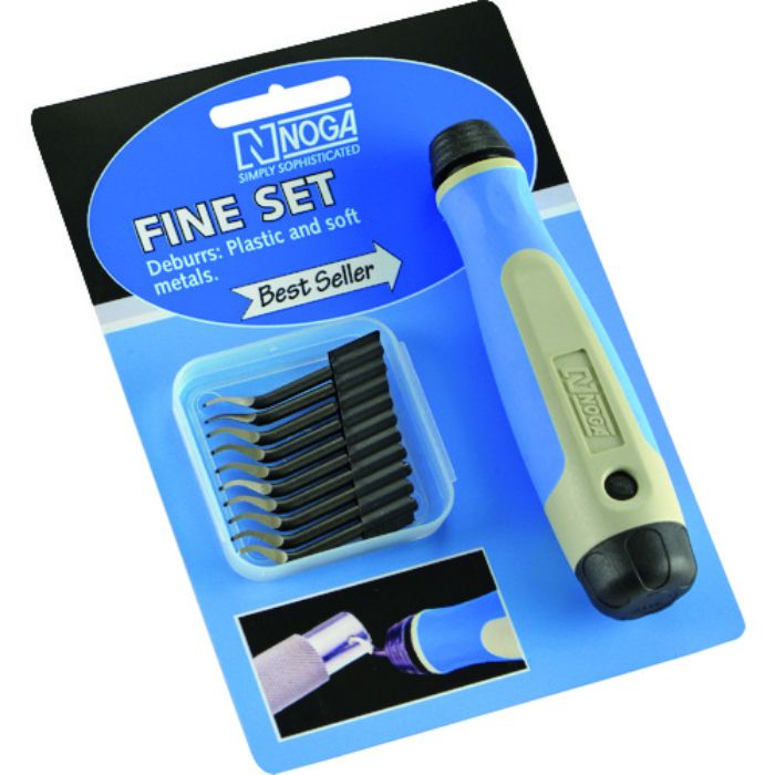 NOGA バリ取り工具 ノガバー精密Sセット(S150ブレード10本付)(Tcode:2070364)