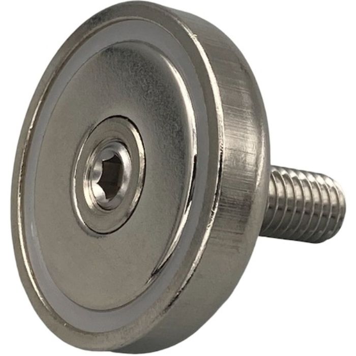 ラクテム マグネット(ネオジキャップ磁石) 丸型おねじ 滑り止めゴム付 Φ32-20(Tcode:4559085)