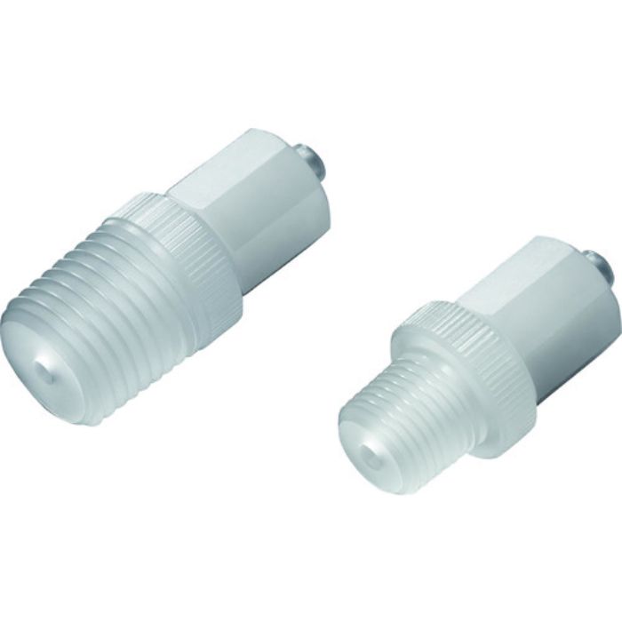 フロンケミカル PCTFEオス・ルアーロック継手 R1/4 オリフィスΦ2.5(Tcode:1374388)