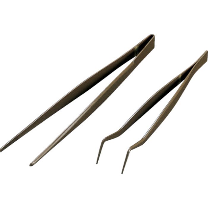 フロンケミカル フッ素樹脂コーティングピンセット 210mm 膜厚約50μ(Tcode:8358597)