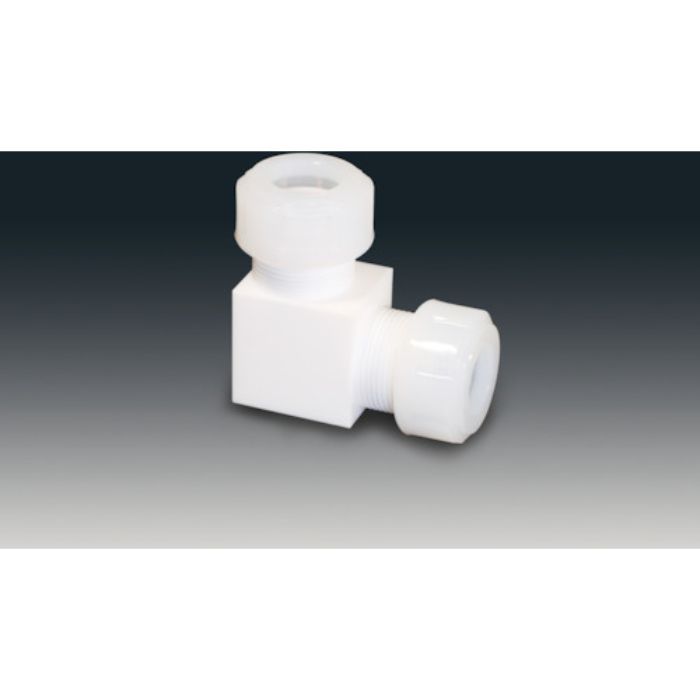 フロンケミカル チューブ継手(フッ素樹脂) PTFEスリーシール式L型ジョイント 6φ(Tcode:7350635)