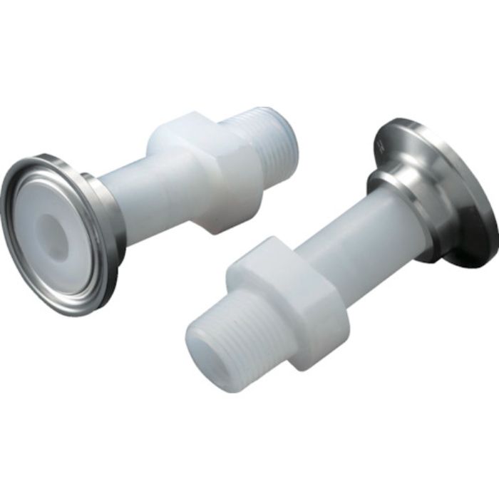 フロンケミカル フッ素樹脂(PFA)ヘルール×おねじジョイントR3/8(Tcode:2504636)