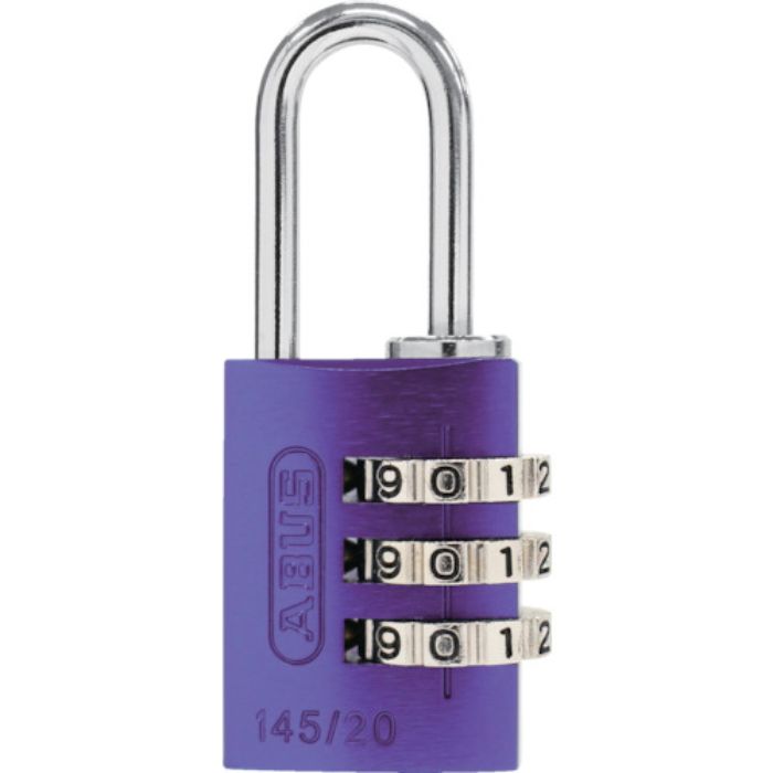 ABUS ナンバー可変式南京錠 145-20 パープル(Tcode:8265395)