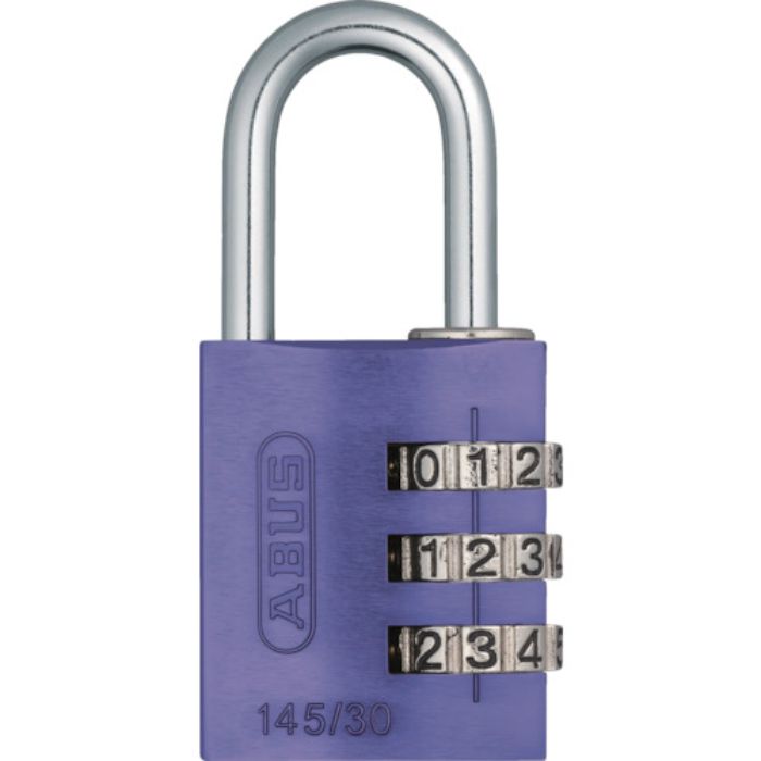 ABUS ナンバー可変式南京錠 145-30 パープル(Tcode:8265397)